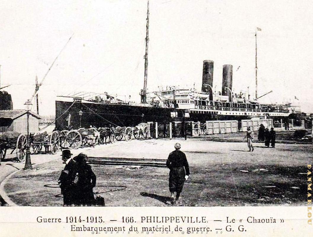 Philippeville - Chaouia - Embarquement materiel de Guerre - 1914-1915.jpg